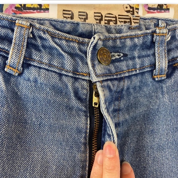 Vintage 70s Retro High Waist Body Lingo Militaires Mom Jeans - Picture 5 of 7